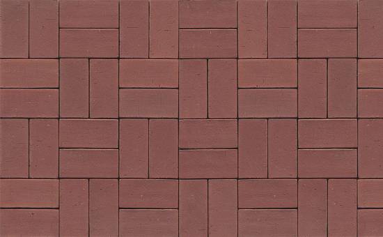 Тротуарная клинкерная брусчатка Muhr №03 Naturrot, 240*55*52 мм