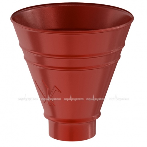Воронка водосборная круглая AQUASYSTEM PURAL Красный RR29, D 125/90 мм